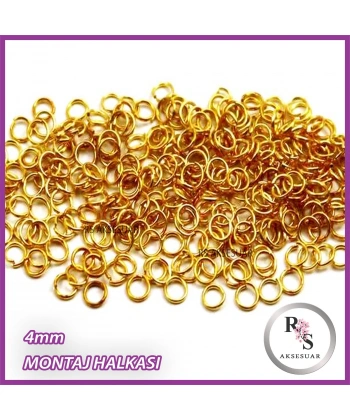 25gr 4mm. Montaj Halkası - Altın Renkli