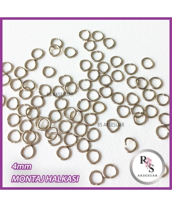 25gr 4mm. Montaj Halkası - Gümüş Renkli