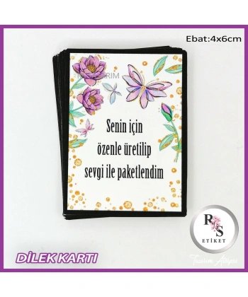 50 adet Paketleme Kartları