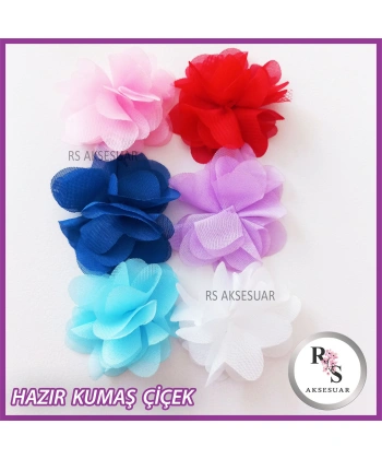 10 ADET HAZIR KESİLMİŞ TÜL ÇİÇEK