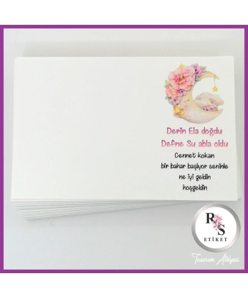 Gökkuşağı Makrome Anahtarlık İsim Kartı -rs239