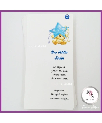 Makrome Anahtarlık İsim Kartı - Kart -rs110