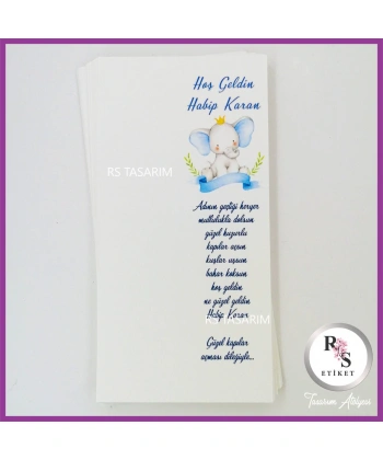 Makrome Anahtarlık İsim Kartı - Kart -rs118