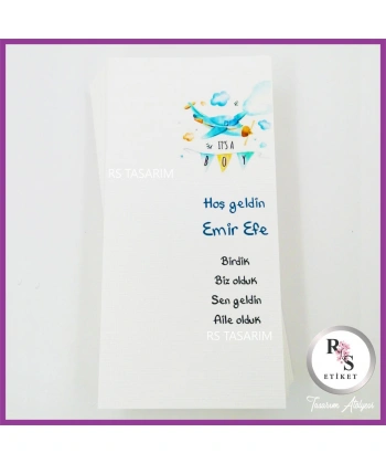 Makrome Anahtarlık İsim Kartı - Kart -rs122