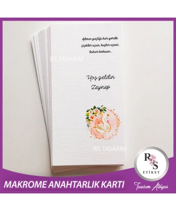 Makrome Anahtarlık İsim Kartı -rs104