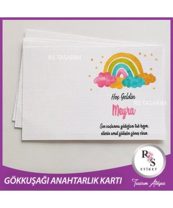 Makrome Anahtarlık İsim Kartı -rs107