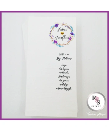 Makrome Anahtarlık İsim Kartı -rs131