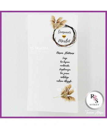 Makrome Anahtarlık İsim Kartı -rs134