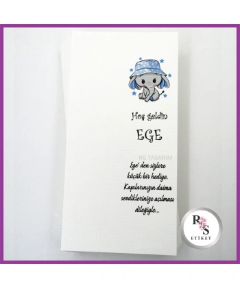 Makrome Anahtarlık İsim Kartı -rs139