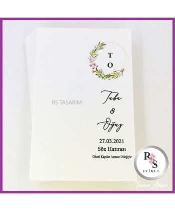 Makrome Anahtarlık İsim Kartı -rs155