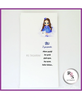 Makrome Anahtarlık İsim Kartı -rs158