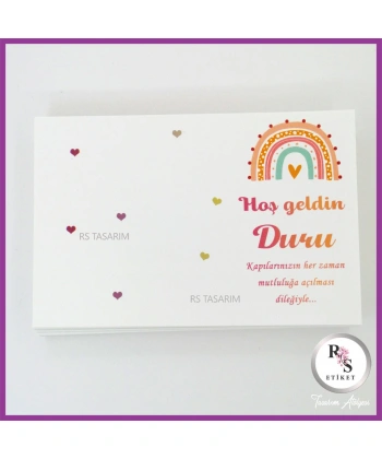 Makrome Anahtarlık İsim Kartı -rs170