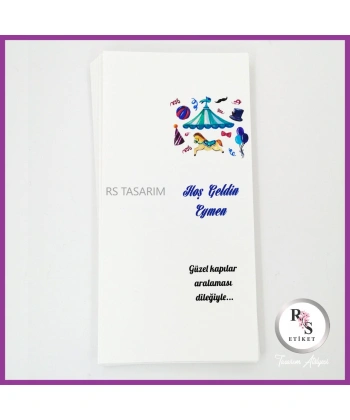 Makrome Anahtarlık İsim Kartı -rs174