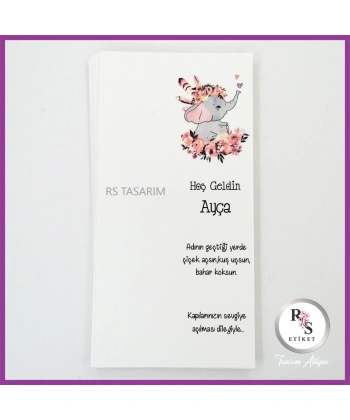 Makrome Anahtarlık İsim Kartı -rs177