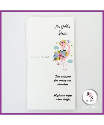 Makrome Anahtarlık İsim Kartı -rs178