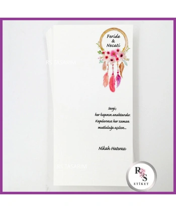 Makrome Anahtarlık İsim Kartı -rs187l