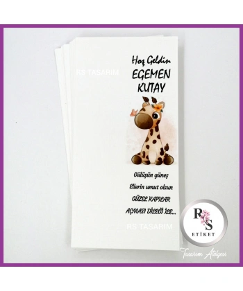 Makrome Anahtarlık İsim Kartı -rs201