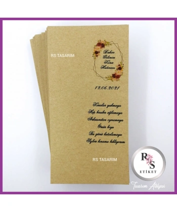 Makrome Anahtarlık İsim Kartı -rs205