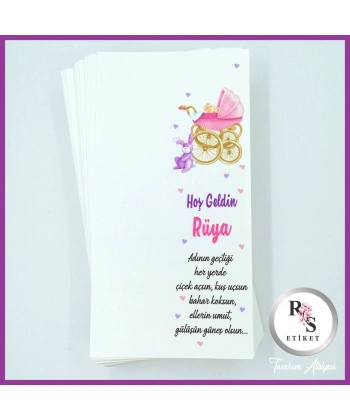 Makrome Anahtarlık İsim Kartı -rs214