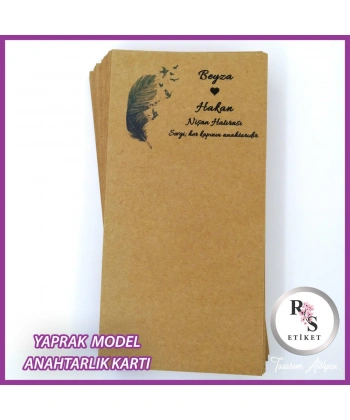 Makrome Anahtarlık İsim Kartı-rs222