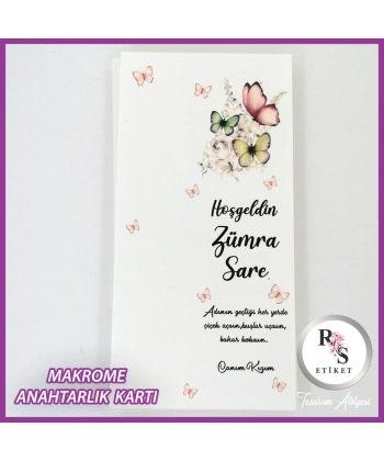 Makrome Anahtarlık İsim Kartı -rs231