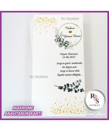 Makrome Anahtarlık İsim Kartı -rs283