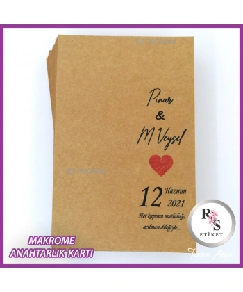 Makrome Anahtarlık İsim Kartı -rs284