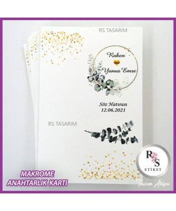 Makrome Anahtarlık İsim Kartı -rs285