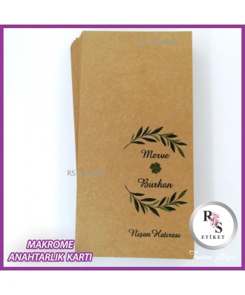 Makrome Anahtarlık İsim Kartı rs286