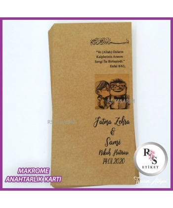 Makrome Anahtarlık İsim Kartı -rs288