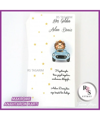 Makrome Anahtarlık İsim Kartı -rs304