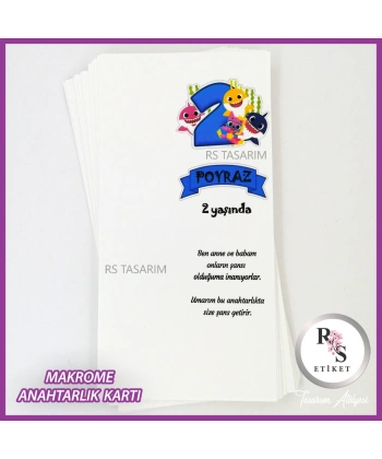 Makrome Anahtarlık İsim Kartı -rs309