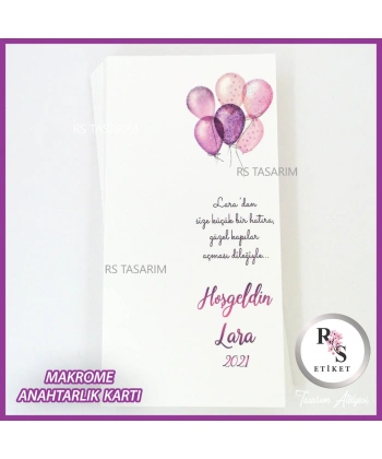 Makrome Anahtarlık İsim Kartı -rs310