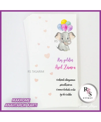 Makrome Anahtarlık İsim Kartı -rs311