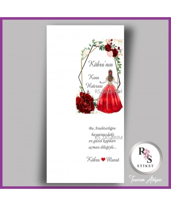 Makrome Anahtarlık İsim Kartı -rs3201