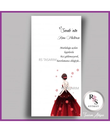 Makrome Anahtarlık İsim Kartı -rs322