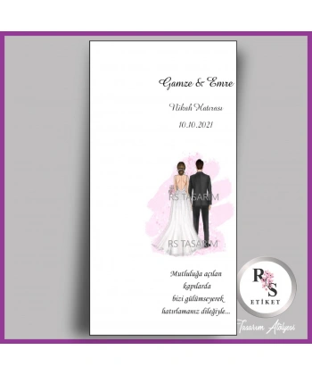 Makrome Anahtarlık İsim Kartı -rs325