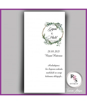 Makrome Anahtarlık İsim Kartı -rs330