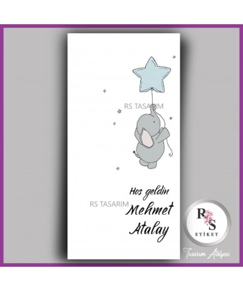 Makrome Anahtarlık İsim Kartı -rs335