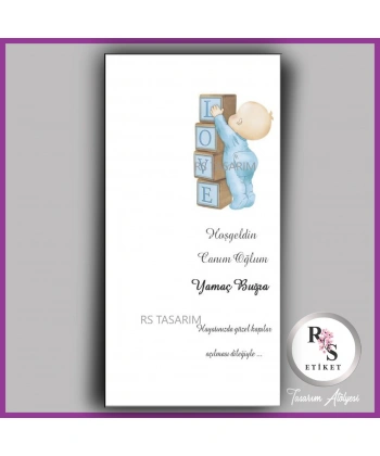 Makrome Anahtarlık İsim Kartı -rs336