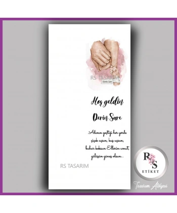 Makrome Anahtarlık İsim Kartı -rs340