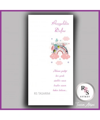 Makrome Anahtarlık İsim Kartı -rs341