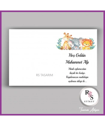 Makrome Anahtarlık İsim Kartı -rs343