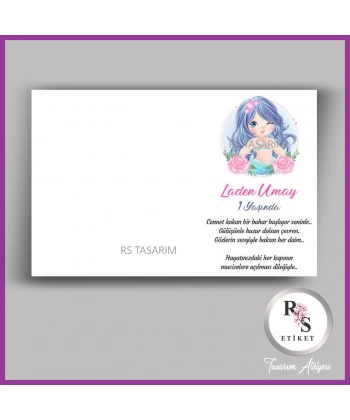 Makrome Anahtarlık İsim Kartı -rs348