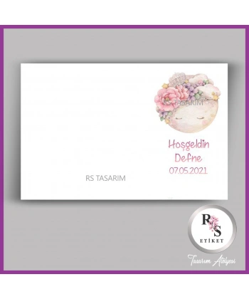 Makrome Anahtarlık İsim Kartı -rs349