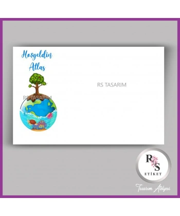 Makrome Anahtarlık İsim Kartı -rs355