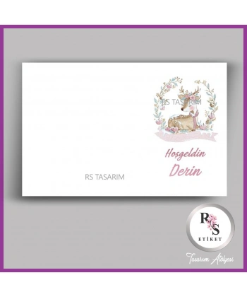 Makrome Anahtarlık İsim Kartı -rs356