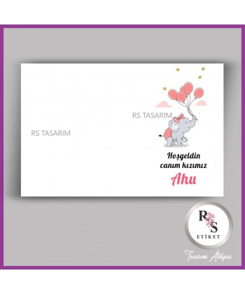 Makrome Anahtarlık İsim Kartı -rs357