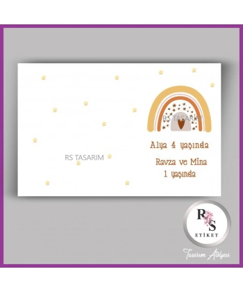 Makrome Anahtarlık İsim Kartı -rs359