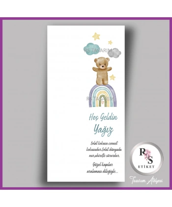 Makrome Anahtarlık İsim Kartı -rs360